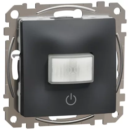   SCHNEIDER SDD114386 SEDNA WISER Mozgásérzékelő, nyomógombos fényerőszabályzóval, 160°, antracit, max. 200W
