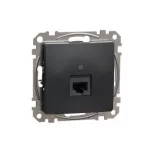   SCHNEIDER SDD114466 ÚJ SEDNA 1xRJ45 Cat6A UTP aljzat, antracit