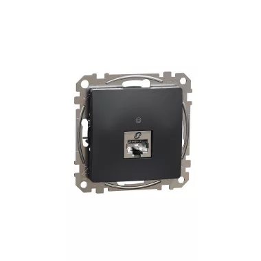 SCHNEIDER SDD114466S ÚJ SEDNA 1xRJ45 Cat6A STP aljzat, antracit