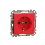   SCHNEIDER SDD115021 NEW SEDNA 2P + F socket with safety shutter, screw connection, unlocked, 16A, red