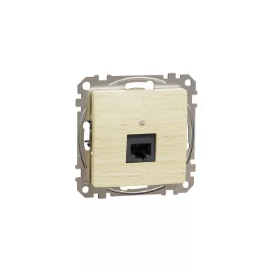 SCHNEIDER SDD180451 ÚJ SEDNA 1xRJ45 Cat5e UTP aljzat, nyír SCHNEIDER SDD180451 ÚJ SEDNA 1xRJ45 Cat5e UTP aljzat, nyír