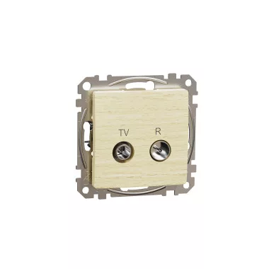 SCHNEIDER SDD180474R ÚJ SEDNA TV/R aljzat, átmenő, 7 dB, nyír SCHNEIDER SDD180474R ÚJ SEDNA TV/R aljzat, átmenő, 7 dB, nyír
