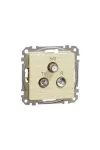 SCHNEIDER SDD180484 ÚJ SEDNA TV/R/SAT aljzat, átmenő, 7 dB, nyír SCHNEIDER SDD180484 ÚJ SEDNA TV/R/SAT aljzat, átmenő, 7 dB, nyír