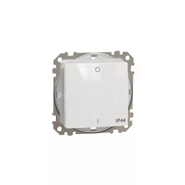 SCHNEIDER SDD211102 ÚJ SEDNA Kétpólusú kapcsoló, rugós bekötés, 10AX, IP44, fehér