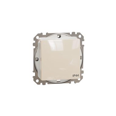 SCHNEIDER SDD212101 NEW SEDNA Single-pole switch, spring-loaded connection, 10AX, IP44, beige