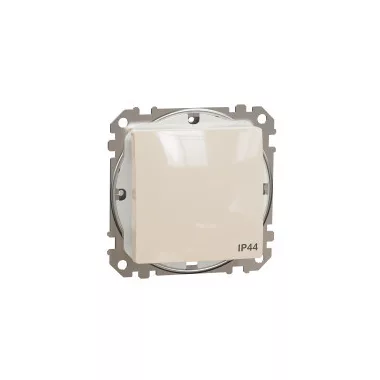 SCHNEIDER SDD212101 ÚJ SEDNA Egypólusú kapcsoló, rugós bekötés, 10AX, IP44, bézs