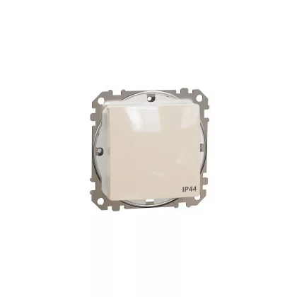   SCHNEIDER SDD212101 NEW SEDNA Single-pole switch, spring-loaded connection, 10AX, IP44, beige