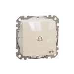  SCHNEIDER SDD212131 NEW SEDNA Single-pole pressure with bell, spring-loaded connection, 10A, IP44, beige