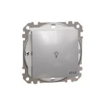 SCHNEIDER SDD213132 ÚJ SEDNA Egypólusú nyomó lámpajellel, rugós bekötés, 10A, IP44, alumínium