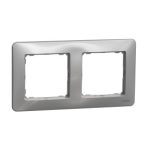   SCHNEIDER SDD313802 SEDNA DESIGN Double frame, universal, aluminum