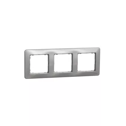   SCHNEIDER SDD313803 SEDNA DESIGN Hármas keret, univerzális, alumínium