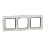   SCHNEIDER SDD360803 SEDNA ELEMENTS Hármas keret, univerzális, opál