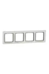 SCHNEIDER SDD360804 SEDNA ELEMENTS Négyes keret, univerzális, opál SCHNEIDER SDD360804 SEDNA ELEMENTS Négyes keret, univerzális, opál