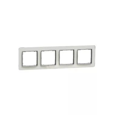 SCHNEIDER SDD360804 SEDNA ELEMENTS Négyes keret, univerzális, opál SCHNEIDER SDD360804 SEDNA ELEMENTS Négyes keret, univerzális, opál