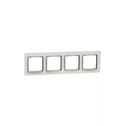 SCHNEIDER SDD360804 SEDNA ELEMENTS Négyes keret, univerzális, opál SCHNEIDER SDD360804 SEDNA ELEMENTS Négyes keret, univerzális, opál