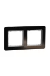 SCHNEIDER SDD361802 SEDNA ELEMENTS Kettes keret, univerzális, kristályfekete SCHNEIDER SDD361802 SEDNA ELEMENTS Kettes keret, univerzális, kristályfekete