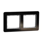 SCHNEIDER SDD361802 SEDNA ELEMENTS Kettes keret, univerzális, kristályfekete