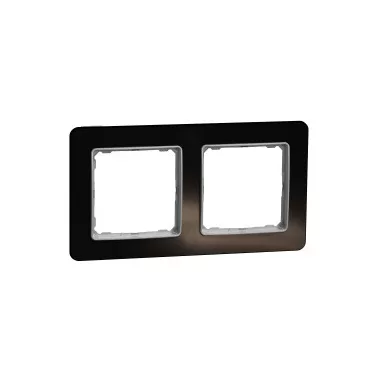 SCHNEIDER SDD361802 SEDNA ELEMENTS Double frame, universal, crystal black SCHNEIDER SDD361802 SEDNA ELEMENTS Double frame, universal, crystal black