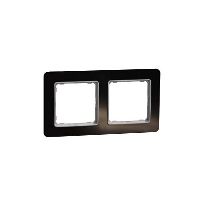   SCHNEIDER SDD361802 SEDNA ELEMENTS Double frame, universal, crystal black