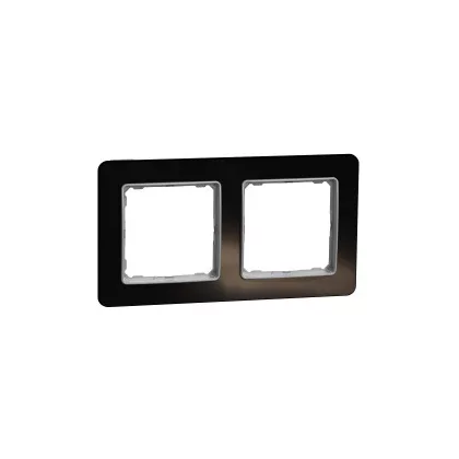 SCHNEIDER SDD361802 SEDNA ELEMENTS Kettes keret, univerzális, kristályfekete SCHNEIDER SDD361802 SEDNA ELEMENTS Kettes keret, univerzális, kristályfekete