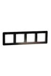 SCHNEIDER SDD361804 SEDNA ELEMENTS Four frames, universal, crystal black SCHNEIDER SDD361804 SEDNA ELEMENTS Four frames, universal, crystal black