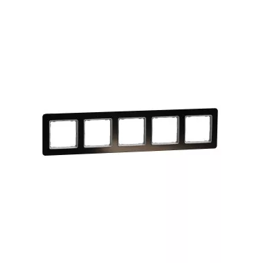 SCHNEIDER SDD361805 SEDNA ELEMENTS Ötös keret, univerzális, kristályfekete SCHNEIDER SDD361805 SEDNA ELEMENTS Ötös keret, univerzális, kristályfekete