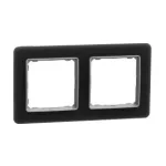 SCHNEIDER SDD362802 SEDNA ELEMENTS Kettes keret, univerzális, füstkvarc