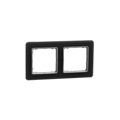 SCHNEIDER SDD362802 SEDNA ELEMENTS Kettes keret, univerzális, füstkvarc