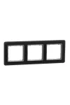 SCHNEIDER SDD362803 SEDNA ELEMENTS Hármas keret, univerzális, füstkvarc SCHNEIDER SDD362803 SEDNA ELEMENTS Hármas keret, univerzális, füstkvarc