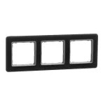 SCHNEIDER SDD362803 SEDNA ELEMENTS Hármas keret, univerzális, füstkvarc