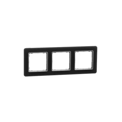 SCHNEIDER SDD362803 SEDNA ELEMENTS Hármas keret, univerzális, füstkvarc