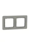 SCHNEIDER SDD390802 SEDNA ELEMENTS Double frame, universal, cement SCHNEIDER SDD390802 SEDNA ELEMENTS Double frame, universal, cement
