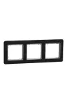 SCHNEIDER SDD391803 SEDNA ELEMENTS Triple frame, universal, slate SCHNEIDER SDD391803 SEDNA ELEMENTS Triple frame, universal, slate