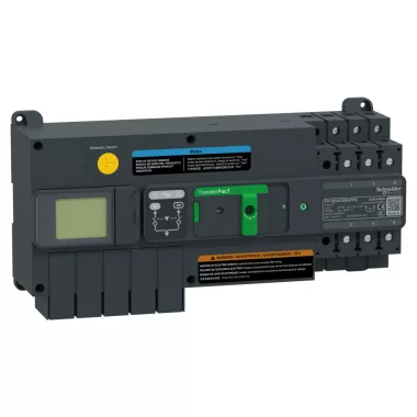 SCHNEIDER TA10D3L0504TPE TransferPacT Active Automatic automatikus átkapcsoló - 100A tokozat 50A 3P LCD kijelző