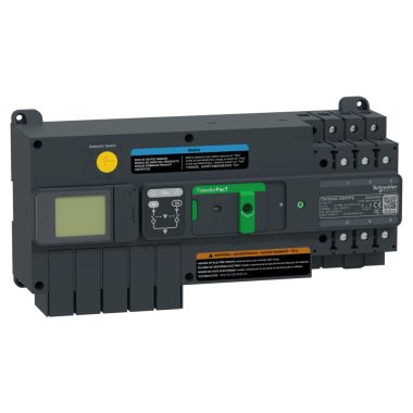 SCHNEIDER TA10D3L1004TPE TransferPacT Active Automatic automatikus átkapcsoló - 100A tokozat 100A 3P LCD kijelző