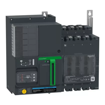   SCHNEIDER TA25D3S2504TPE TransferPacT Automatic automatikus átkapcsoló - 250A tokozat 250A 3P potméteres beállítófelület 400V