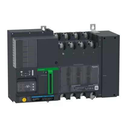 SCHNEIDER TA63D4S4004TPE TransferPacT Automatic automatikus átkapcsoló - 630A tokozat 400A 4P potméteres beállítófelület 400V