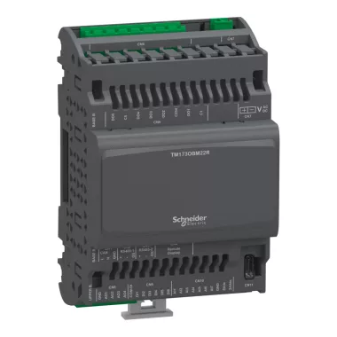 SCHNEIDER TM173OBM22R Vezérlő, Modicon M171/M172/M173, optimalizált vak, 22 IO, 2 RS485