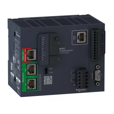 SCHNEIDER TM262M05MESS8T Modicon M262 mozgásvezérlő PLC, 8 I/O, 4 tengely, Opt. Ethernet, Sercos