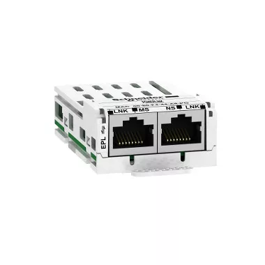 SCHNEIDER VW3A3619 Altivar frekvenciaváltó kiegészítő, Kommunikációs modul, Ethernet POWERLINK, 2xRJ45, ATV320-340-600-900 hajtásokhoz