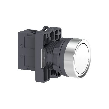   SCHNEIDER XA2EA11 Harmony Easy Series  Ø22 Nyomógomb, visszatérő, fehér, 1NO