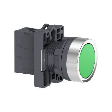 SCHNEIDER XA2EA31 Harmony Easy Series  Ø22 Nyomógomb, visszatérő, zöld, 1NO