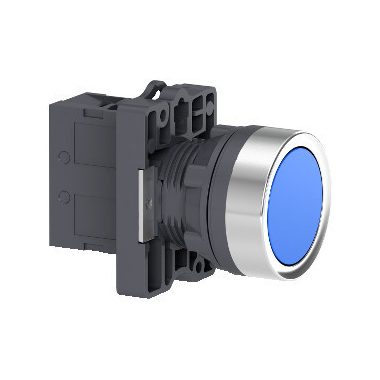 SCHNEIDER XA2EA61 Harmony Easy Series  Ø22 Nyomógomb, visszatérő, kék, 1NO