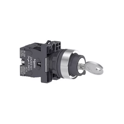   SCHNEIDER XA2EG43 Harmony Easy Series  Ø22 Kulcsos választókapcsoló 2 állású, 1NO