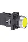 SCHNEIDER XA2EH051 Harmony Easy Series  Ø22 Nyomógomb, gombafejű, sárga, 1NO