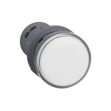 SCHNEIDER XA2EVM1LC Harmony Easy Series  Ø22 LED jelzőlámpa, 220…230V AC, fehér