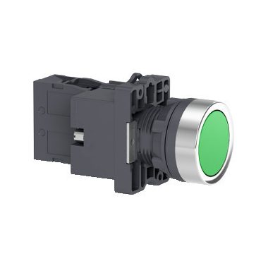 SCHNEIDER XA2EW33B1 Harmony Easy Series  Ø22 Világító nyomógomb, zöld, 24V AC/DC, 1NO