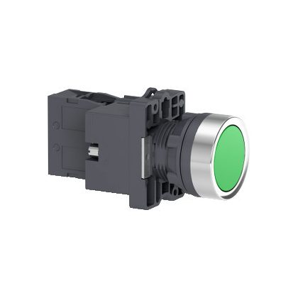 SCHNEIDER XA2EW33B1 Harmony Easy Series  Ø22 Világító nyomógomb, zöld, 24V AC/DC, 1NO