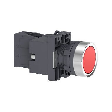 SCHNEIDER XA2EW34B1 Harmony Easy Series  Ø22 Világító nyomógomb, piros, 24V AC/DC,1NO