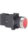 SCHNEIDER XA2EW34M2 Harmony Easy Series  Ø22 Világító nyomógomb, piros, 220…230V AC, 1NC